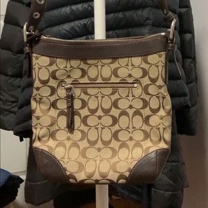 Vintage Coach Handbag Purse Brown Strap Brown